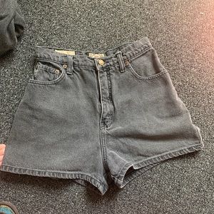 High wasted EXPRESS vintage gray jean shorts